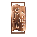 Holz-WC-Schild „Women“