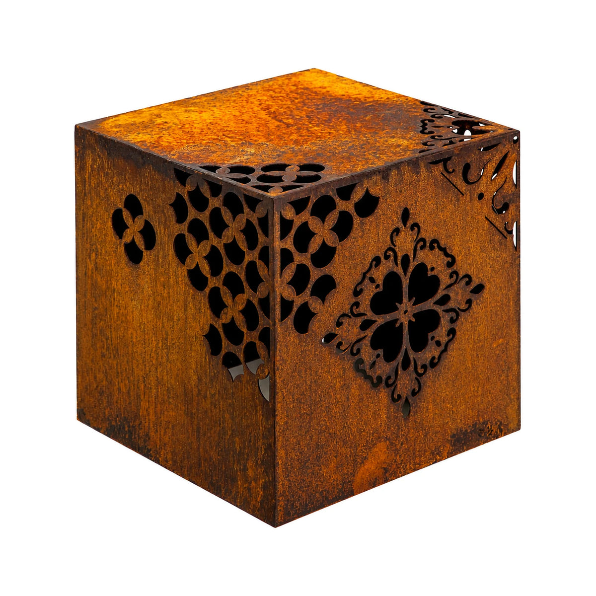 Lichtpodest / Lichtwürfel „Majolika“ – 40 × 40 × 40 cm