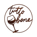Dekoring „Tutto bene“ mit Weinglas