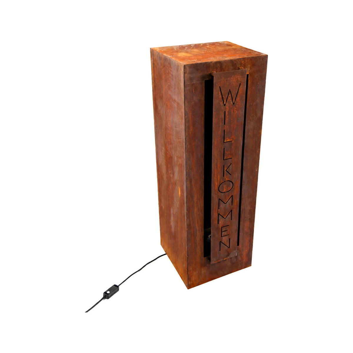 Säule „Willkommen“